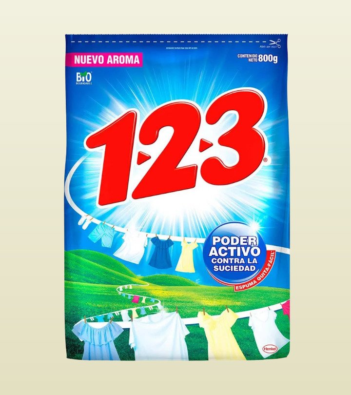 123 detergente para todo tipo de ropa